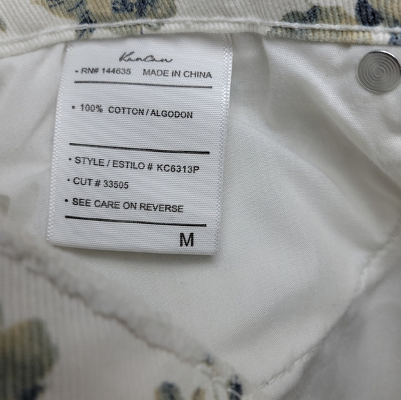 KanCan Floral Summer High Rise Shorts 100% Cotton Size Medium - Picture 8 of 8